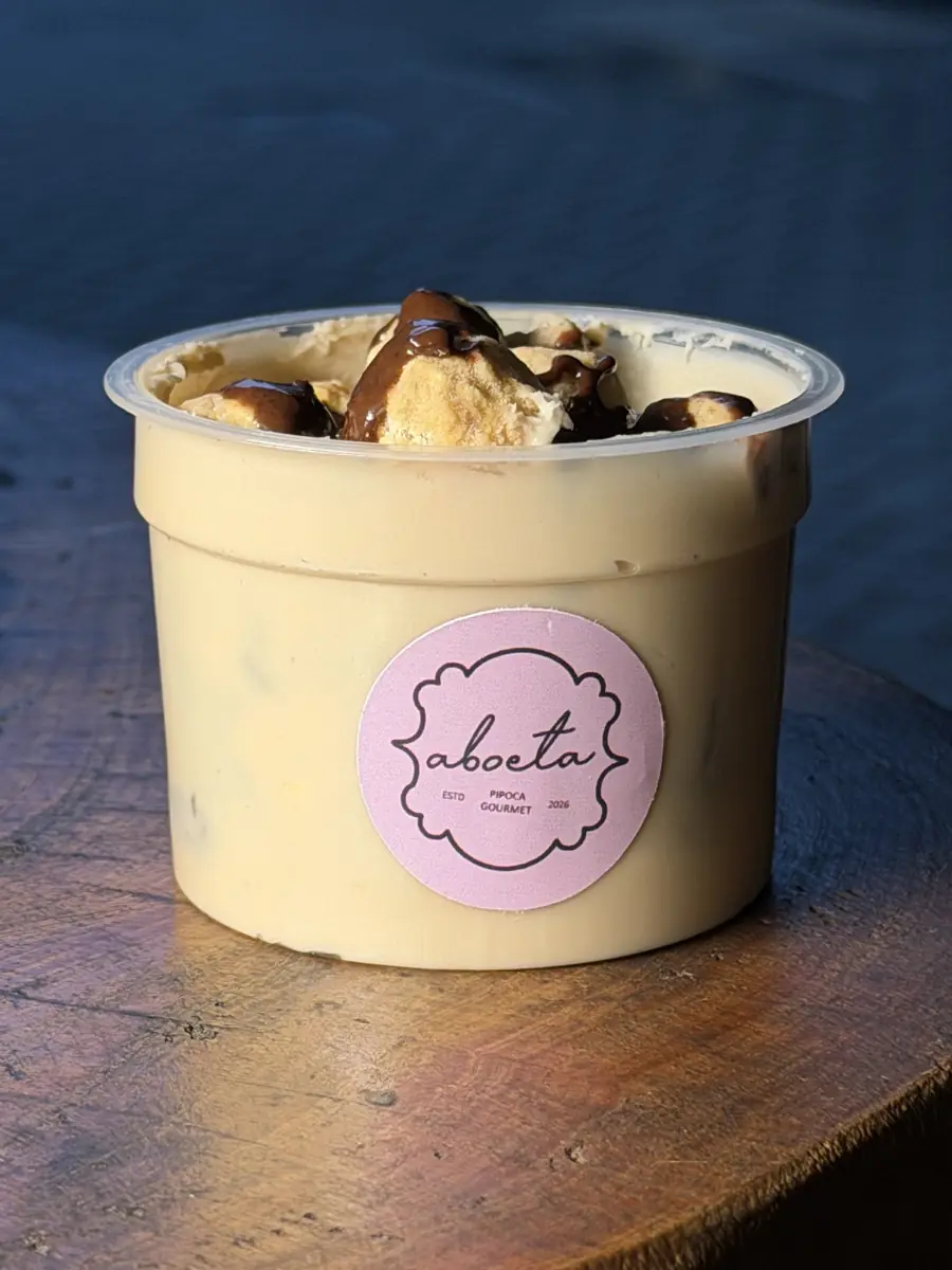 Balde artesanal de pipoca gourmet Aboeta sabor Ninho