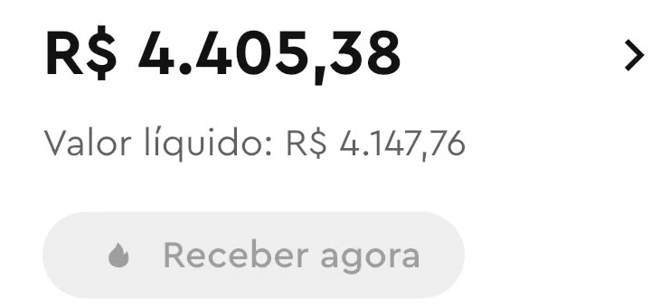 Comprovante do resultado de vendas da Thayna: R$4.405,38 em um único dia