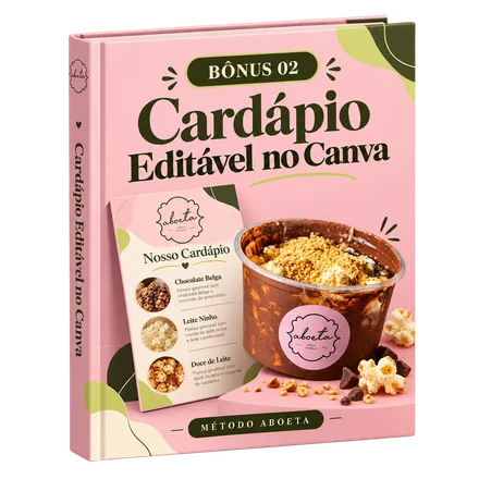 Capa do Bônus 05: Cardápio editável no Canva